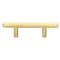 Gliderite Hardware 2-1/2 in. Center to Center Satin Gold Solid Steel Bar Pull - 5007-64-SG 5007-64-SG-1 - alternate 1